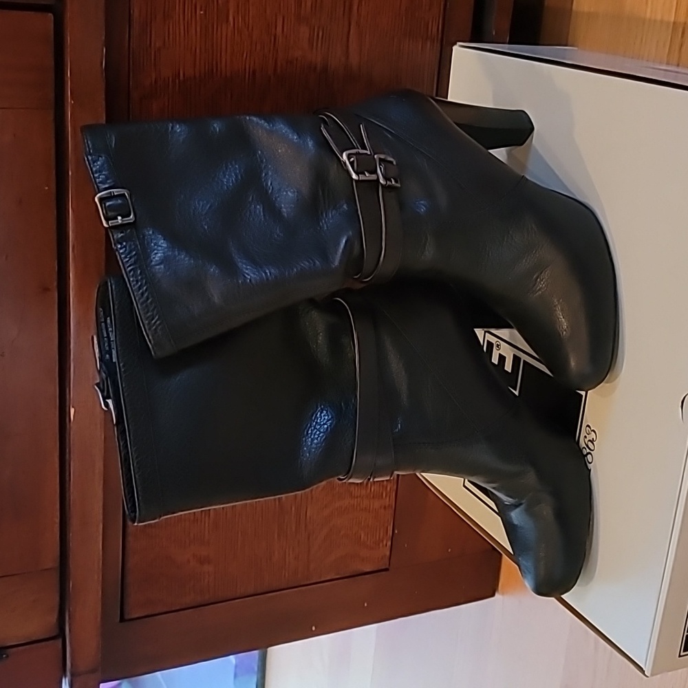 Frye Marissa Slouch -SVL Boot size 7.5 M BLACK - Picture 2 of 6